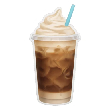 Iced coffee aesthetic sticker
