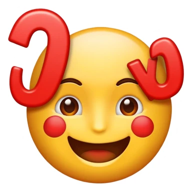 make an emoji saying "vamos" like the 100 emoji, with red letters sticker