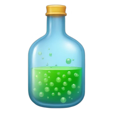 frasco con fórmula química sticker