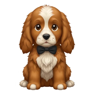 ginger English cocker spaniel sticker