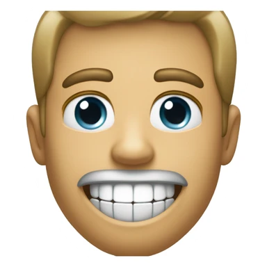 Menino com ouro no dente sticker