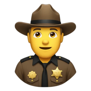 Sheriff badge sticker