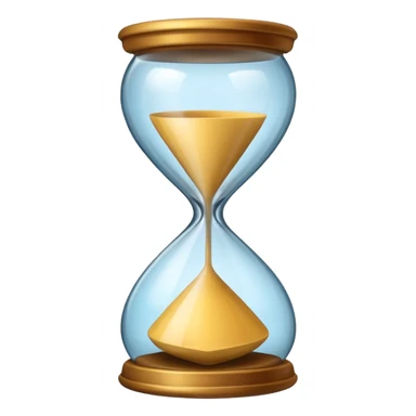 a mix between two emojis - hourglass morphing into checkmark  sticker