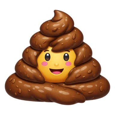 A brown wet poop💩 sticker