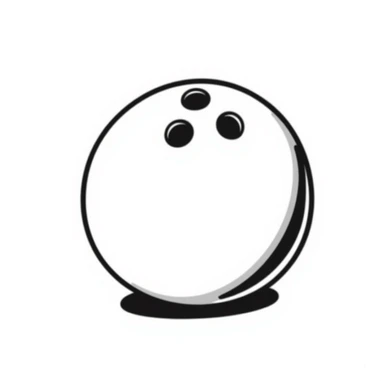 bowling ball bowling ball hand drawn doodle style sticker