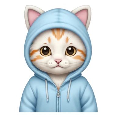 cute baby cat with a onezy sticker