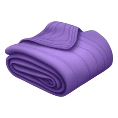 A violet folded blanket sticker