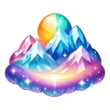  epic divine glistening glossy sparkly shiny glittery scenery  sticker