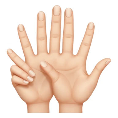 3 fingers being held up  sticker