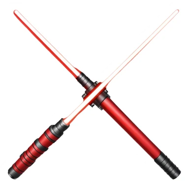 A red lightsaber sticker