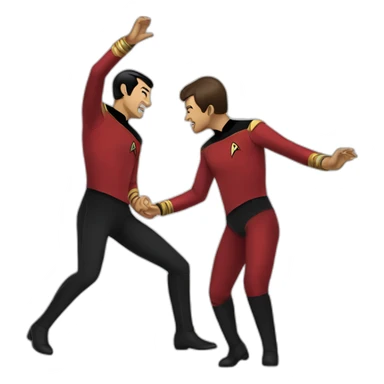 Spok star trek dancing sticker