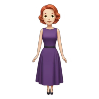 Audrey fleurot purple dress sticker
