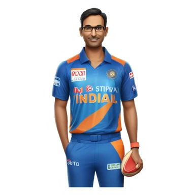 Ipl mi Jersey number 45 name shivraj  sticker