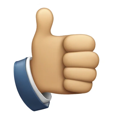 thumbs up emoji inside write Despachante Biazon sticker
