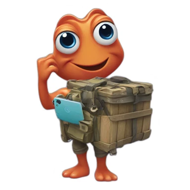 finding dory holding fortnite game sticker
