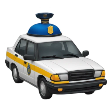 Voiture de gendarmerie sticker