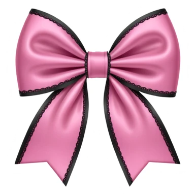 pink gothic bow sticker