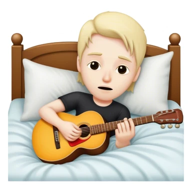 a sick guitar player sticker