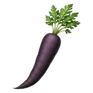 siyah havuç sticker