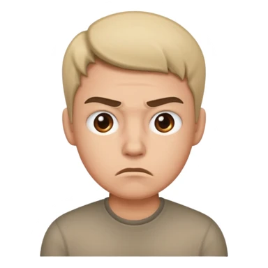 annoyed face sticker