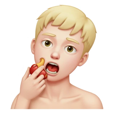 someone choking themselves  sticker