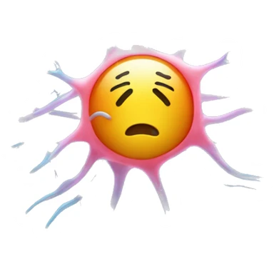 nerve cell with face sticker