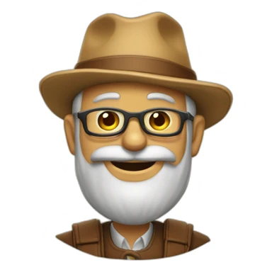 Papa bois de la bière  sticker