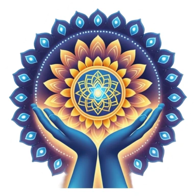 A divine abstract force creating humans through karma,
shown as a luminous cosmic hand made of light (not realistic),
forming a human figure from particles.
Hindu spiritual aura, sacred geometry, subtle mandala lines,

 
 sticker