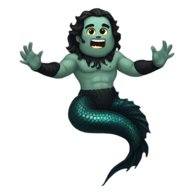 goth merman sticker