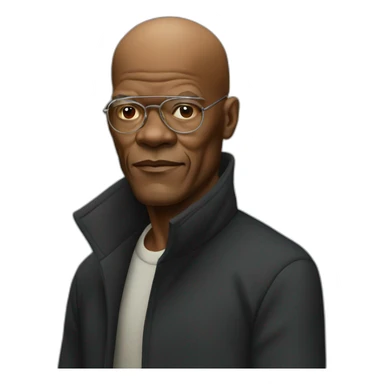 year 1999 bald samuel l jackson sticker