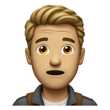 Guy confused  sticker