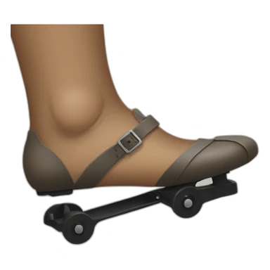 Foot on pedal sticker