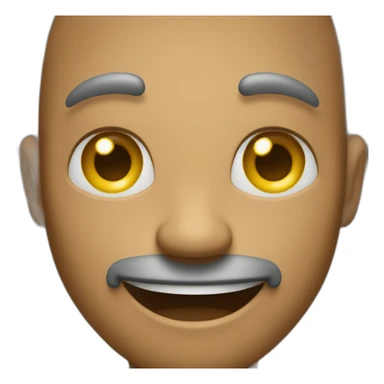 Un homme souriant sticker