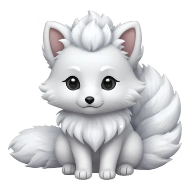 Alolan vulpix (all white) sticker