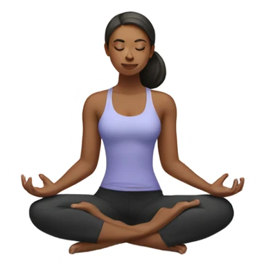 Woman doing yoga sticker