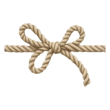 bow made of rope sticker
