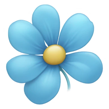 Light blue blossom  sticker