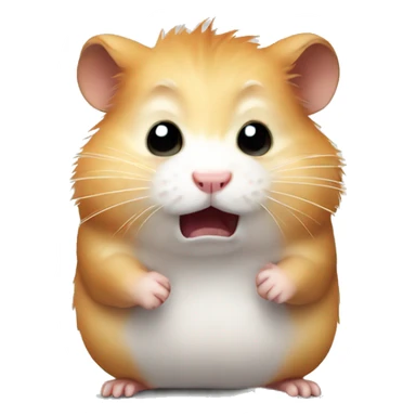 angry hamster sticker