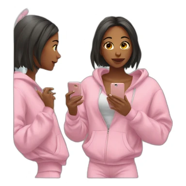 girl mirror selfie sticker