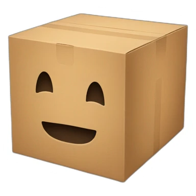 an empty box upside down sticker