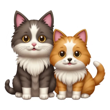 Cat dog sticker