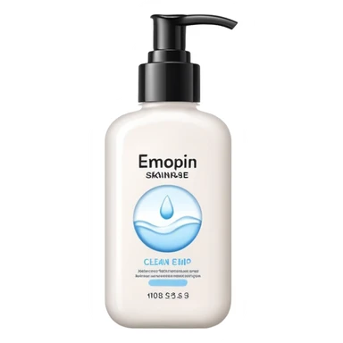 Minimalist skincare brand sticker