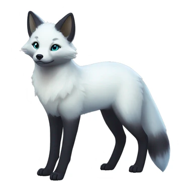 Arctic-Fox-Umbreon-hybrid full body sticker