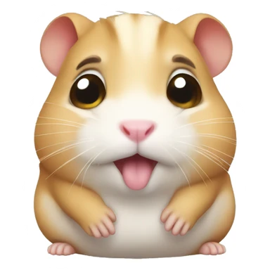 Crying hamster sticker