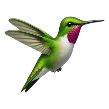 hummingbird water drop sticker