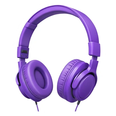 purple headphones sticker