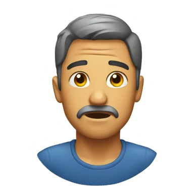 man sweating sticker