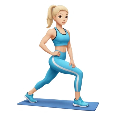 girl working out glutes  sticker