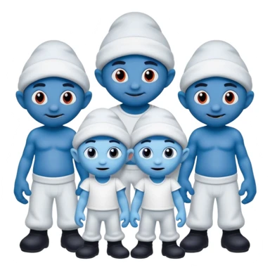 10 pitufos y asrael sticker