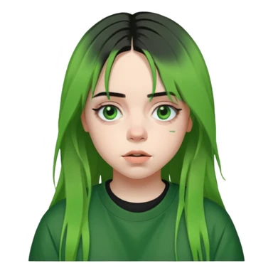 Billie Eilish just head  sticker
